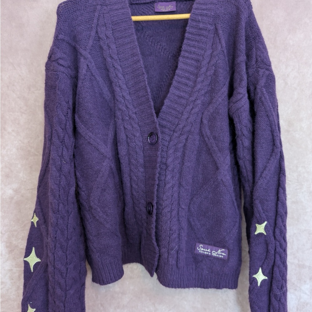 Taylor Swift Speak Now Taylor Version Authentic Purple Cardigan